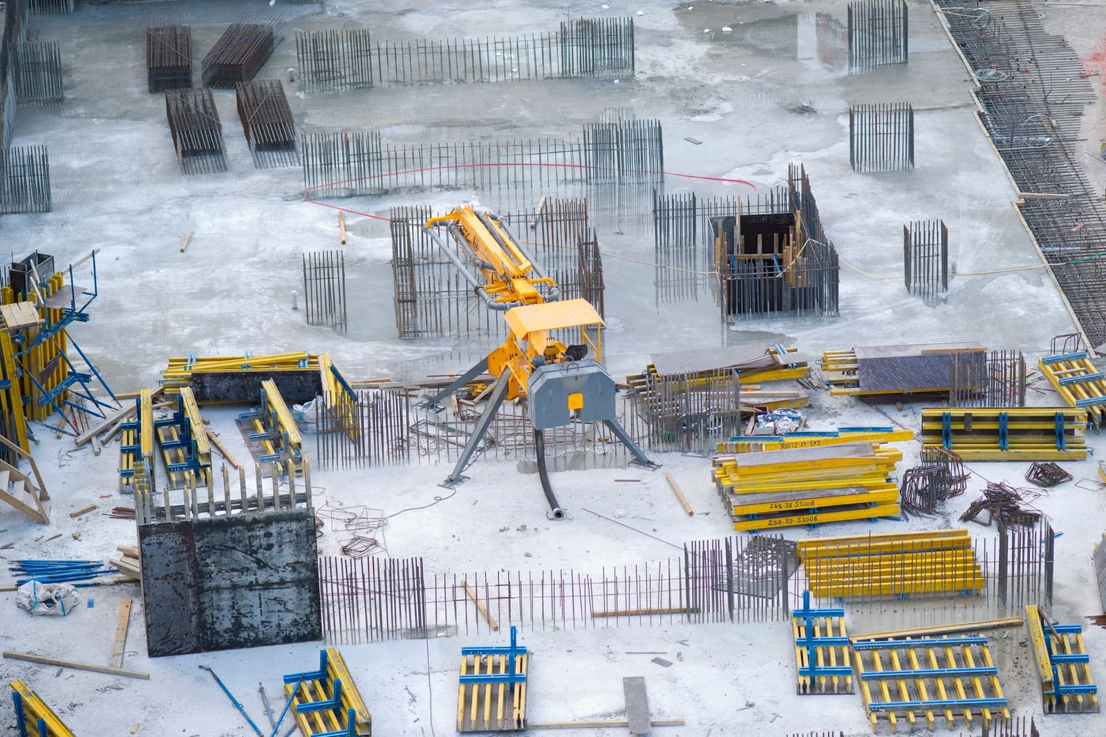 Winter conditions on a Wisconsin job site